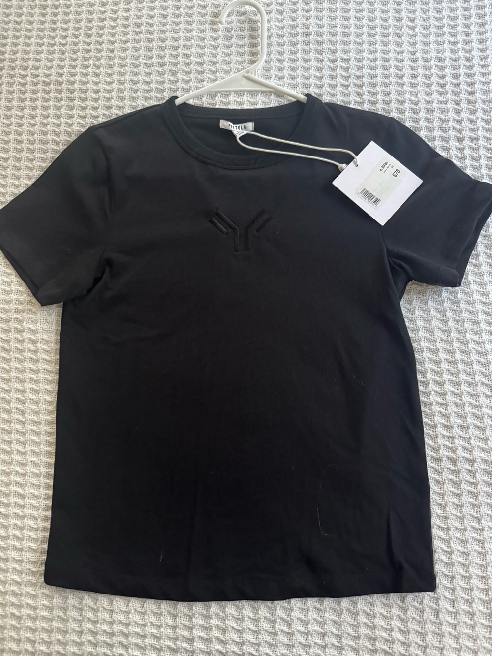 pistola Black Crew Neck Short Sleeve Tee